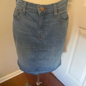 J. Crew Light Blue Denim Pencil Skirt